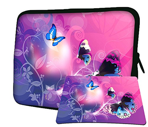 LUXBURG 8 - 17,3 Zoll Notebooktasche Laptoptasche Tasche aus Neopren Schutzhülle Sleeve für Laptop / Notebook Tablet Plus Free Mouspad! Für Apple, Acer, Chromebook, Dell, HP, Lenovo, Samsung Laptop