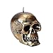Produktbild YAMUDA Totenkopf Kerze Duftfrei Home Kerze Retro Style Skull Kerze Horror Deko Gold