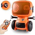 Fitto Robot Toy For Kids, Interactive Remote Control Pet with Walkie Talkie and Wireless RC Programming Mode For Boys and Girls Holiday Educational Gift