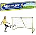 Price comparison product image Flicker Childrens Junior Football Goal Soccer Set with Ball and Pump