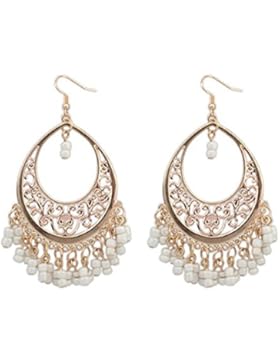 Lucky Will Damen Mädchen Böhmische Tassel Ohrhänger Ohrringe Ohrgehänge Ohrschmuck Ohrhaken Troddel Tropfen Hängende...