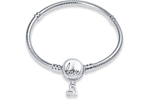 HappyStar Bransoletka damska, srebro próby 925, charmsy, bransoletka damska z koralikami, zawieszka charms