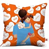 Indigifts Micro Satin and Fibre Cushion Cover with Filler (12x12-inch, White)