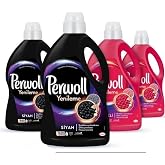 Perwoll Precision Care Liquid Laundry Detergent 4 x 3L (200 Washes) 2 Black + 2 Color Renewal