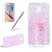 Produktbild Girlyard Silikon Glitzer Hülle für Samsung J7 2017, Luxus Variable Farbe Pailletten Muster Shinning Case Weiche TPU Bling Backcover Ultra Dünn Flexibel Rubber Etui und Anti Rutsch Kratzfeste Schutzhülle für Samsung Galaxy J7 2017 - Rosa
