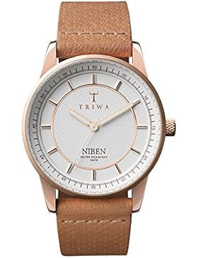 TRIWA Rose Niben Armbanduhr hellbraun/roségoldfarben/weiß NIST105_CD010614