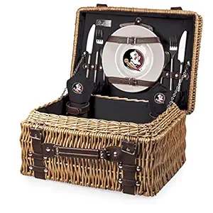 PICNIC TIME NCAA Champion Picnic Basket Deluxe Service Two