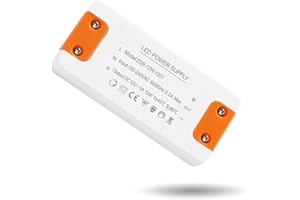 ZAKVOP LED Driver 12V 12W, 12v 1a power supply, LED Transformer AC 240V to DC 12 Volt 1A, Constant Voltage Driver Adapter, Low Voltage Power Supply for Strip Lights MR16 GU5.3 MR11 GU4 Bulbs G4 Spotlights