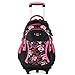 Produktbild Rucksack mit Rollen Trolley Schulranzen Tasche Reisetasche Trolley Bartasche Student für Jungen Mädchen Nylon Mehrfarbig schwarz schwarz one size