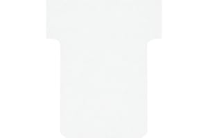 Nobo, Lot de 100 fiches T pour planning, Indice 1,5, Blanc, 2001502