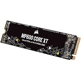 Corsair MP600 CORE XT 2TB PCIe Gen4 x4 NVMe M.2 SSD - Y&uuml;ksek Yoğunluklu QLC NAND - M.2 2280 - DirectStorage Uyumlu - 5.000MB/
