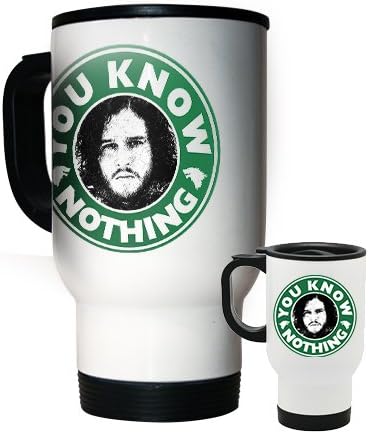 You Know Nothing Jon Snow 14oz Steel Travel Mug - Starbucks - Coffee - Album