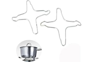 Wxinsheng Réducteurs de Gaz en Acier Inoxydable,2 pièces Réducteurs à Gaz en Acier Inoxydable,Métal Embout de Cuisinière à Gaz Support,Universel Support pour Cuisinière,de Cuisson,Plaque de Cuisson