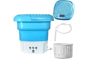HOVCEH Faltbare Mini Waschmaschine, Tragbare Waschmaschine, 3 Modi faltbare Mini-Waschmaschine für Babykleidung, für Babykleidung, Unterwäsche oder kleine Gegenstände, Waschautomat bis 1,5 KG