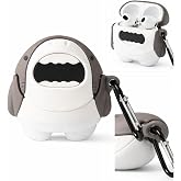 Coverzone Huawei ile uyumlu FreeBuds 5 Sert Kulaklık Kılıfı Yumuşak Soft Dokunuş Karakter G&ouml;r&uuml;n&uuml;ml&uuml; Cartoon Kılıf K&ouml;pekbalığı