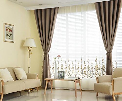 Curtains Super Soft Solid Thermal Insulated Blackout Curtains Noise Reduction Anti-UV Curtains Thickened Curtains Bedroom Living Room Balcony Perforated Curtains (one pair) ( Size : 300cm*270cm )