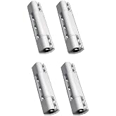 4 ADET 90mm &Ccedil;ELİK Beyaz Menteşe Y&uuml;ksek Kalite 90mm -Pimli -Metalik Beyaz (Kolay Montaj)
