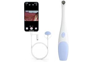 YIKO 1920P HD Endoscope Oral, caméra Intra-orale avec 8 lumières LED réglables avec Android et iOS, iPhone, pour Les particuliers et Les Animaux de Compagnie Plug-and-Play