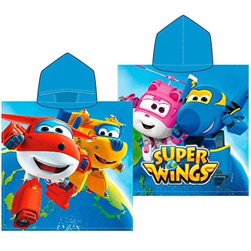 Poncho Handtuch Super Wings Algodon