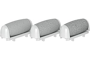 3 Ersatzrollen für JEETIF ZCA041, 1 feine, 1 mittlere und 1 grobe Rolle, Weiß