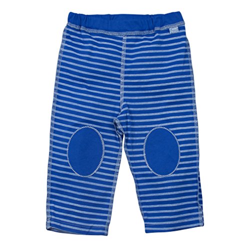 i play. Organic Cotton Yoga Pants (12-18 Months, Royal Blue Stripe)