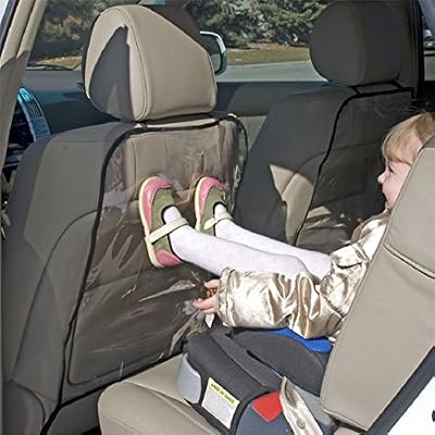 Chianrliu 2pc SièGe Auto Voiture De Couverture De Protection Pour Les Enfants Botter Boue Mat Propre (Noir)