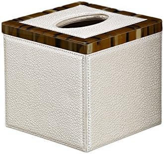 ZJHZXM GRJH® tissue box Continental square Paper towel tube Circular Leather Book box Length 13.3 x width 13.3 x height 12.8 cm Creativity,Easy to clean