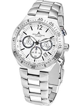 Jacques Lemans Herren-Armbanduhr Dover Analog Quarz Edelstahl 1-1837G