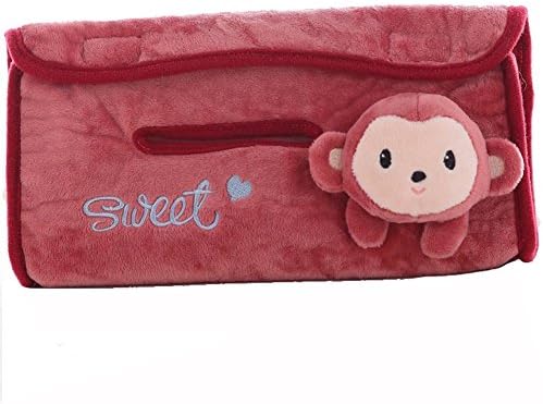 Cute Monkey Car Sun Visor Tissue Box Auto Accessories Handy Paper Napkin Clip