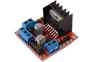 Movilideas - Double pont H Double pont DC Stepper Moteur Drive Contrôleur Module de carte Compatible avec L298N (1)