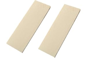RECHERE 2pcs Knife Handle Scale Slabs Milky White Resin DIY Knife Sword Gun Making Supplies Material