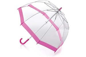 Fulton Funbrella Birdcage Kids Umbrella Pink Trim, Medium
