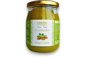 GUSTOLUX Pistaziencreme 500g 40% Pistazien aus Sizilien für Dubai Schokolade Streichcreme Brotaufstrich