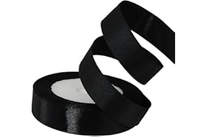XEANCO 20mm Satin Ribbon 22 Meter, Polyester Ribbon, Enhance Your Crafts & Celebrations, Best for Gift Wrapping, Decorations, Wedding Car Ribbon, Ribbons for Crafting