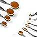 Fashion Base® New Professional 10pcs/set Large Size Tooth Brush Shape Oval Makeup Brush Toothbrush Set Professional Foundation Powder Brush Large Kits