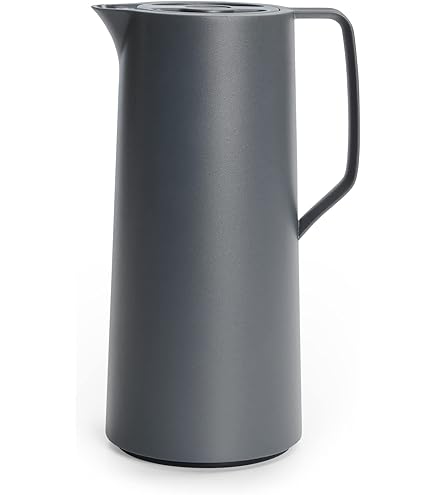 IDEUS® Thermoskan, 2 l, roestvrij staal, dubbelwandige koffiekan, vacuüm-isolatie, thermoskan voor koffie, BPA-vrij (zilverkleurig