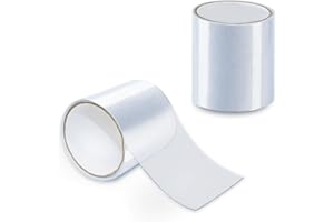 Forbabe 10x150cm Wasserdichtes Klebeband, Unsichtbares Zelt Reparatur Klebeband Pool Reparaturset Transparent Abdichtband für PVC-beschichtetes Zelt/Aufblasbare Kayaks/Rohre
