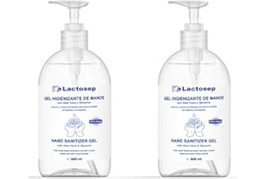 KAXILU Lactosep Gel Hidroalcohólico Higienizante de Manos con Aloe Vera y Glicerina 500ml Pack 2uds