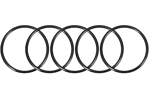 sourcing map 5pcs Nitrilo Caucho Tóricas Juntas 64mm OD 58mm ID 5mm Ancho, Métrico Sellado Empaquetadura O Ring Redondo Arandelas de Goma Surtidas para Grifos Cocina y Fontanería