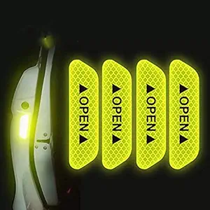 Car Door Reflective Warning Sticker (Green)