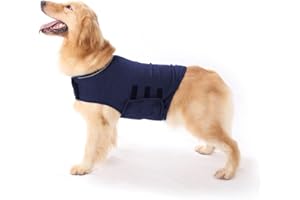 Camidy Dog Anxiety Jacket, Pet Calming Solution Vest Jacket Thunder Dog Wrap Stress Relief Coat for Dogs