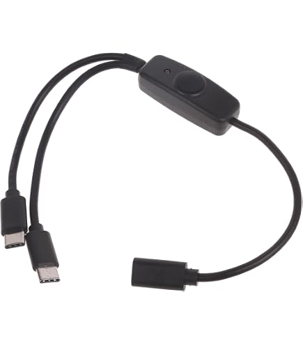 System-S USB 3.1 tipo C maschio cavo splitter a micro USB