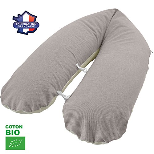 Modulit -Prix Usine - DIRECT FABRICANT FRANCE : Coussin Allaitement et Maternité, Coton BIO, Fabrication Française (Bio Choco)