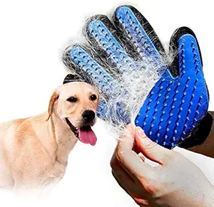 Sunshine Animal Cleaning Shedding Bath Gloves Hair Brush for Dog, Cat, Horse