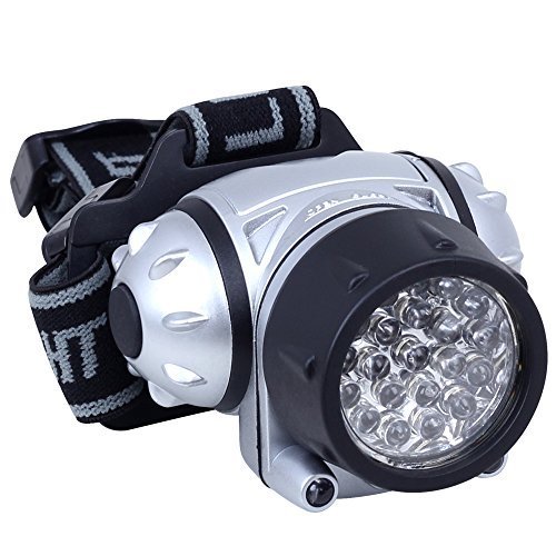 Daffodil LEC005, Linterna frontal LED (Funciona con pilas) Gris 3188-X