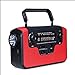 Produktbild Seasaleshop Solar Radio AM/FM/SW Kurbelradio Wiederaufladbare Dynamo Radio Wasserdicht LED Dynamo Lampe Powerbank für Wandern, Camping, Ourdoor, Notfall(Rot)