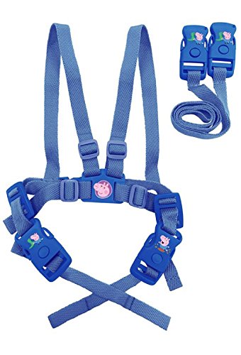 Boys George Pig Safety Harness and Travel Reins - Blue