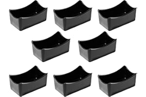 TABIBITO Garnet 9001 Porta bustine di Zucchero da Bar per tavolino in plastica – Nero– Lavabile in lavastoviglie-Set da 8 pz-Made in Italy