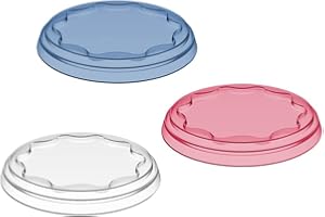 Koziol 3239293 Fresh - Juego de 3 tapas reutilizables (plástico)