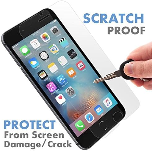 Kula iPhone 7/8 Plus Tempered Glass Screen Protector - Shield, Guard & Protect Phone From Crash & Scratch - Anti Smudge, Fingerprint Resistant, Shatter Proof